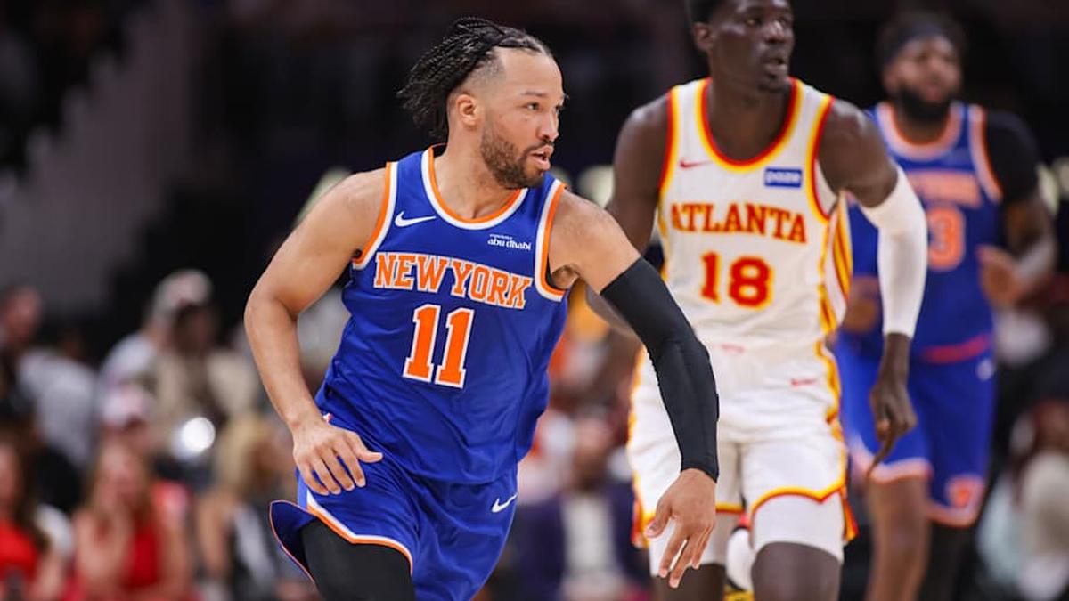  Brunson scored 35 points in the Knicks' lopsided Game 1 win on Monday night. | Brett Davis-Imagn Images 