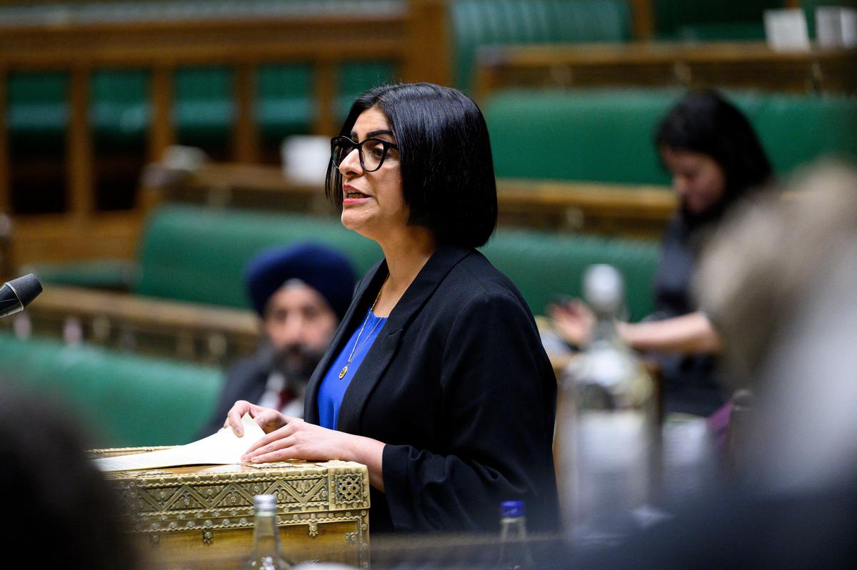 Britain's Secretary of State for the Home Department, Shabana Mahmood, gives ministerial statement on West Midlands Police, at the House of Commons in London, Britain, January 14, 2026. © House of Commons/Handout via REUTERS THIS IMAGE HAS BEEN SUPPLIED BY A THIRD PARTY. MANDATORY CREDIT. IMAGE MUST NOT BE ALTERED.