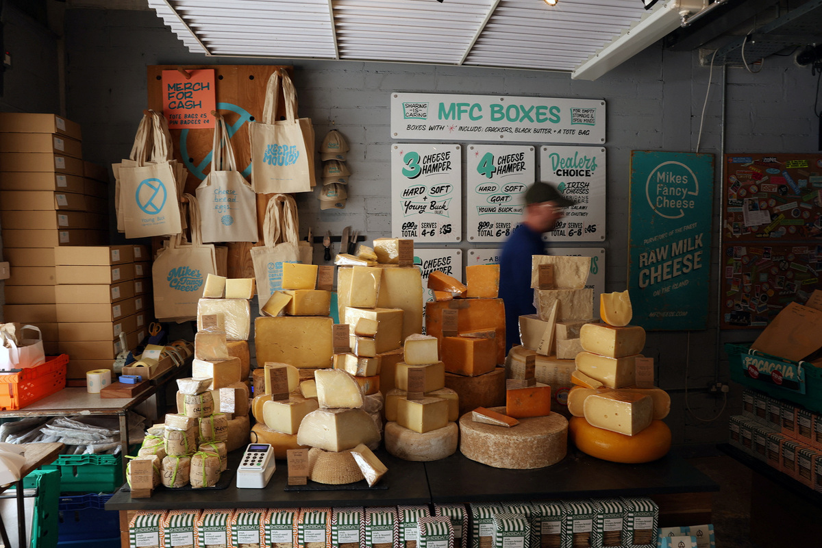 The interior of Mike's Fancy Cheese shop in Belfast, Northern Ireland June 5, 2026. REUTERS/Cathal McNaughton