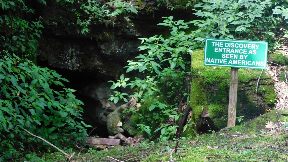 Original entrance to Laurel Caverns in Farmington, Pennsylvania. (Dreamstime/TNS)