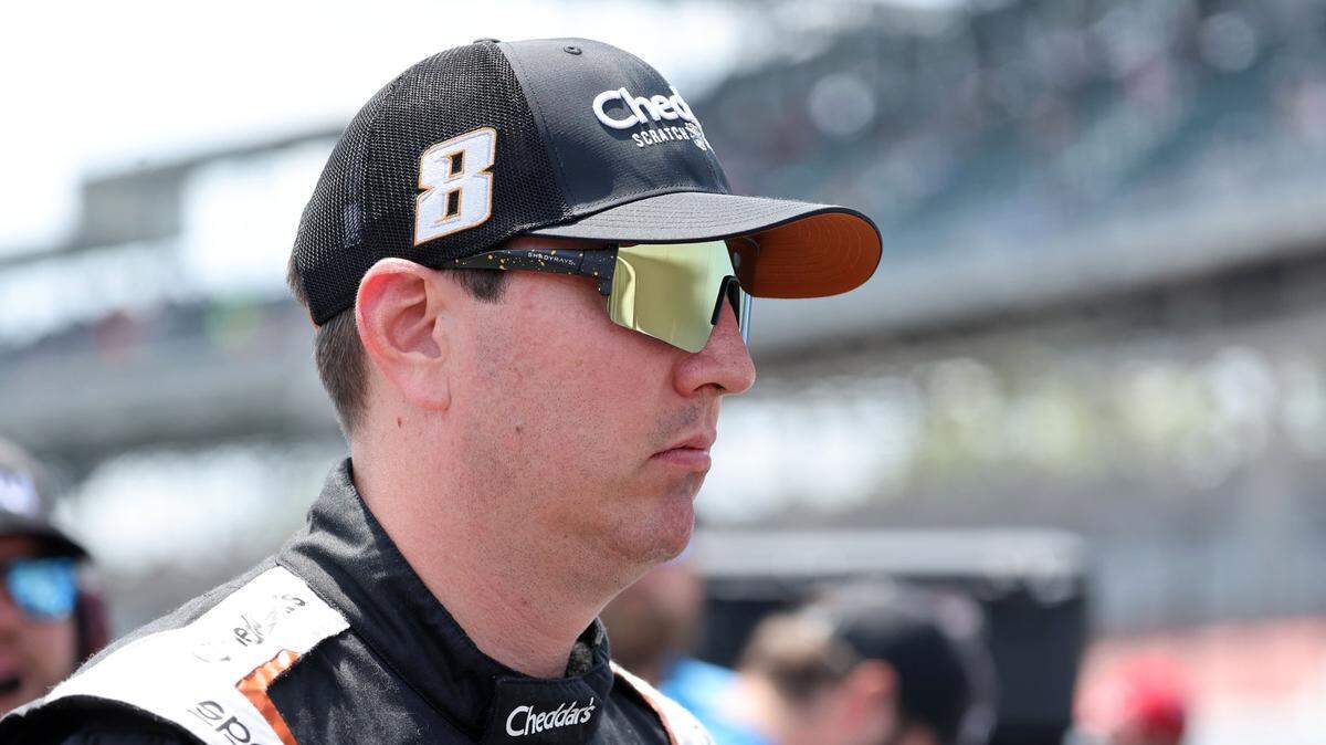 Jul 20, 2024; Indianapolis, Indiana, USA; NASCAR Cup Series driver Kyle Busch is the sole record holder for the most seasons in a row with at least one victory at 19.