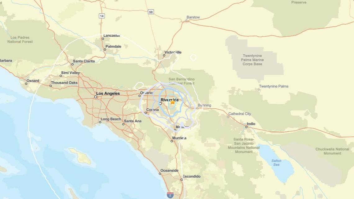 Update: May 8 - 3.4 magnitude earthquake recorded close to Redlands, CA 