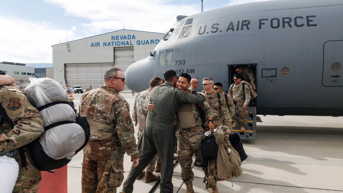 Nevada Air National Guard members return from 6-month deployment