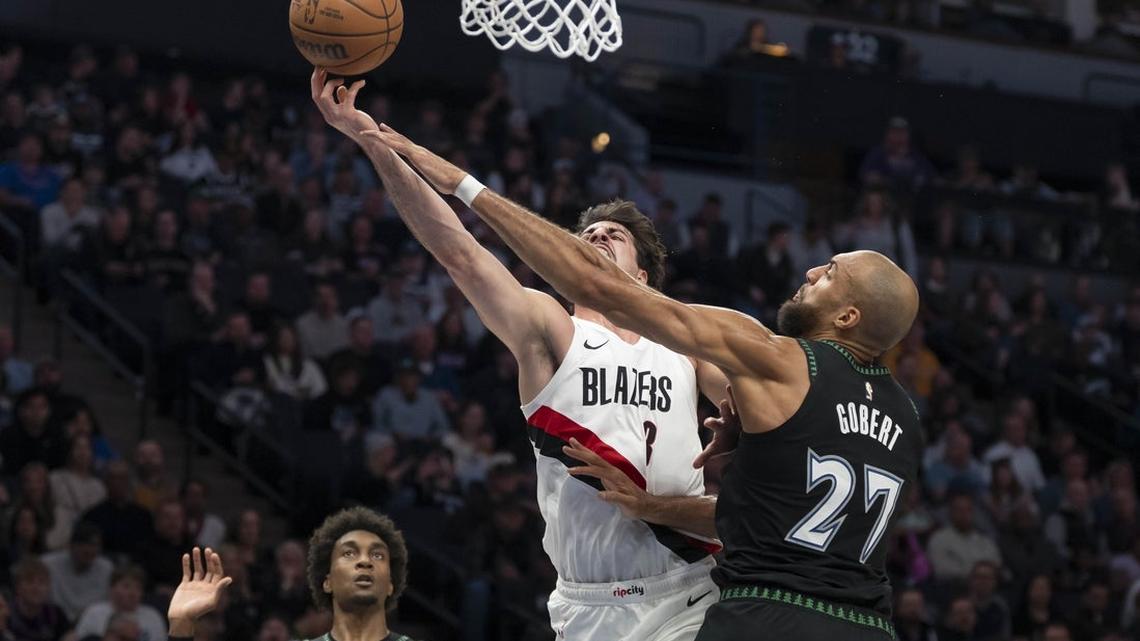 Jerami Grant hits clutch 3s to lift Blazers past Timberwolves 