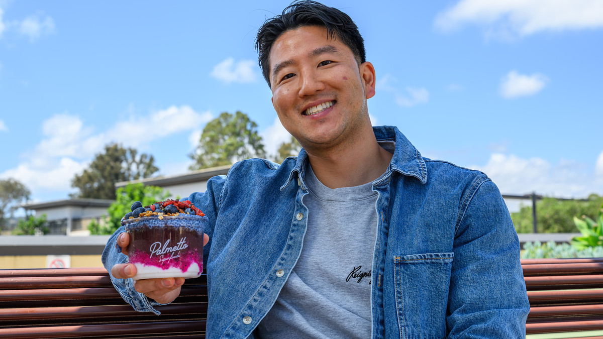 Founder and CEO of Palmetto Superfoods Charles Lee is photographed at his store location in Burlingame, Calif., on Monday, April 27, 2026. (Jose Carlos Fajardo/Bay Area News Group)
