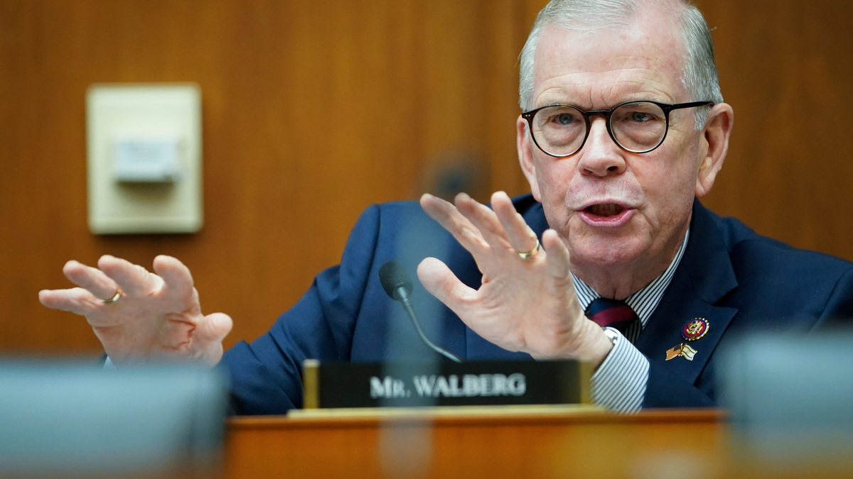 Rep. Tim Walberg (R-MI) is pictured during an April 2024 congressional hearing.