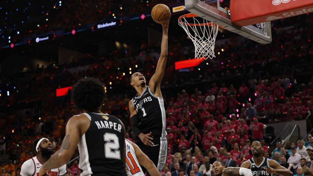  Victor Wembanyama and the Spurs will try to even the NBA Finals during Game 2 against the Knicks | Geoff Burke-Imagn Images 