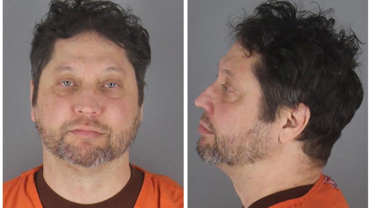 Anthony James Kazmierczak poses for a Hennepin County Jail booking photograph after his arrest on a charge of third degree assault following an incident at Rep. Ilhan Omar's town hall event in Minneapolis, Minnesota, U.S. January 27, 2026 in a combination photograph.   Hennepin County Sheriff/Handout via REUTERS