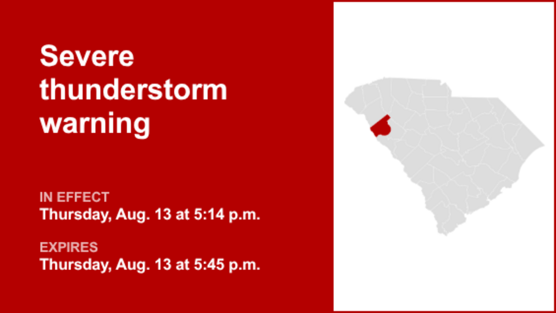 UPDATE: Thunderstorms with damaging winds in Greenwood County Thursday 