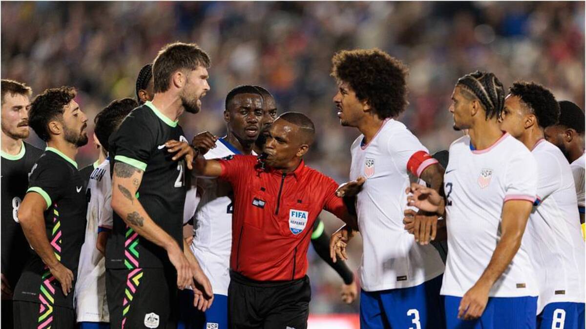  The USMNT got into a feisty battle with Australia in October. | Andrew Wevers/USSF/Getty Images 