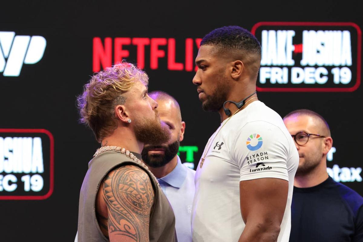  Jake Paul and Anthony Joshua face off last month after a press conference announcing their heavyweight fight at Kayesa Center. Sam Navarro-Imagn Images Sam Navarro-Imagn Images