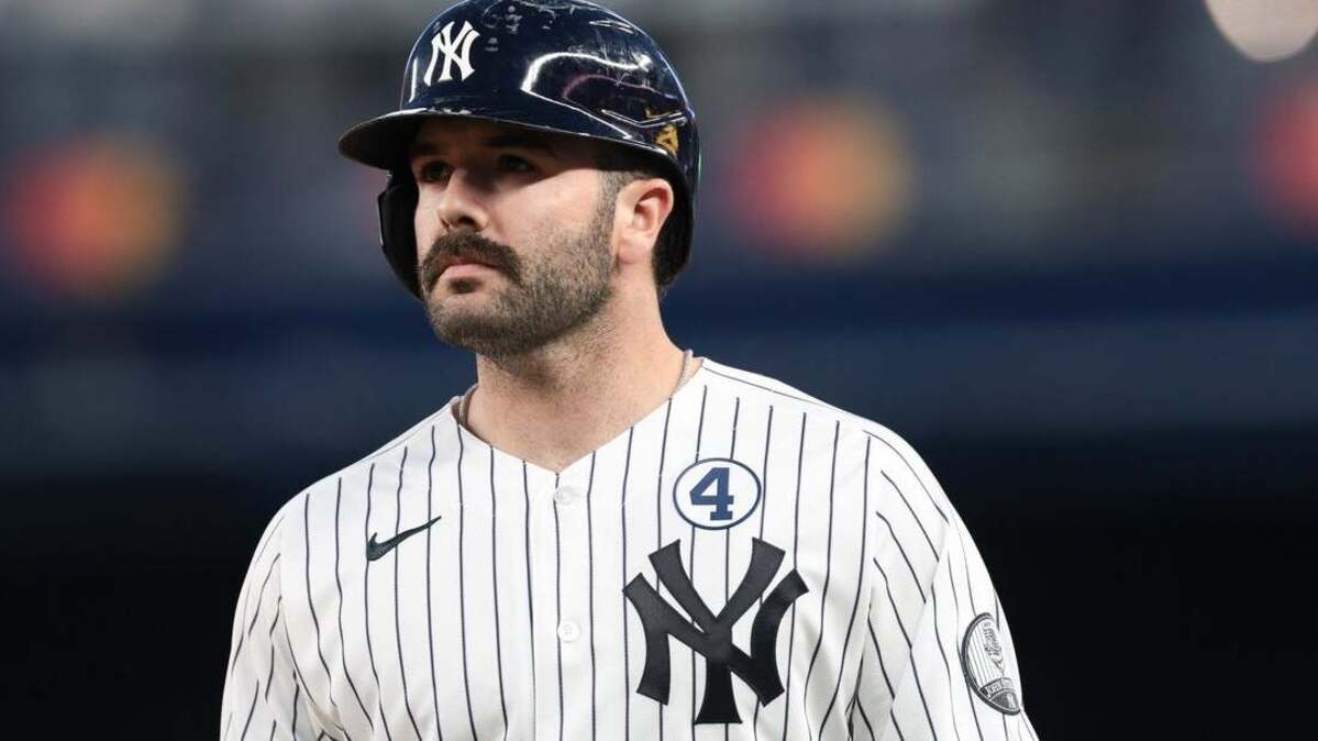 MLB: Cleveland Guardians at New York Yankees. Jun 2, 2026; Bronx, New York, USA; New York Yankees catcher Austin Wells (28) reacts during the fourth inning against the Cleveland Guardians at Yankee Stadium. Mandatory Credit: Vincent Carchietta-Imagn Images