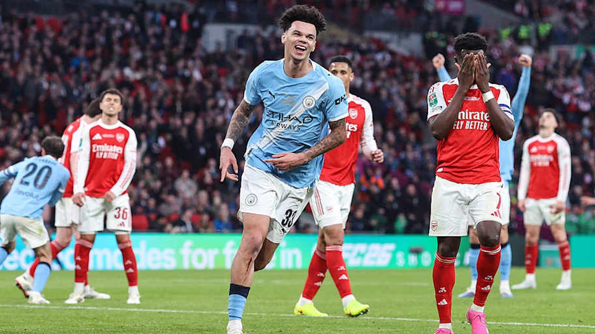  Nico O'Reilly is a star homegrown Under-21 player for Manchester City. | Charlotte Wilson/Offside/Offside/Getty Images 