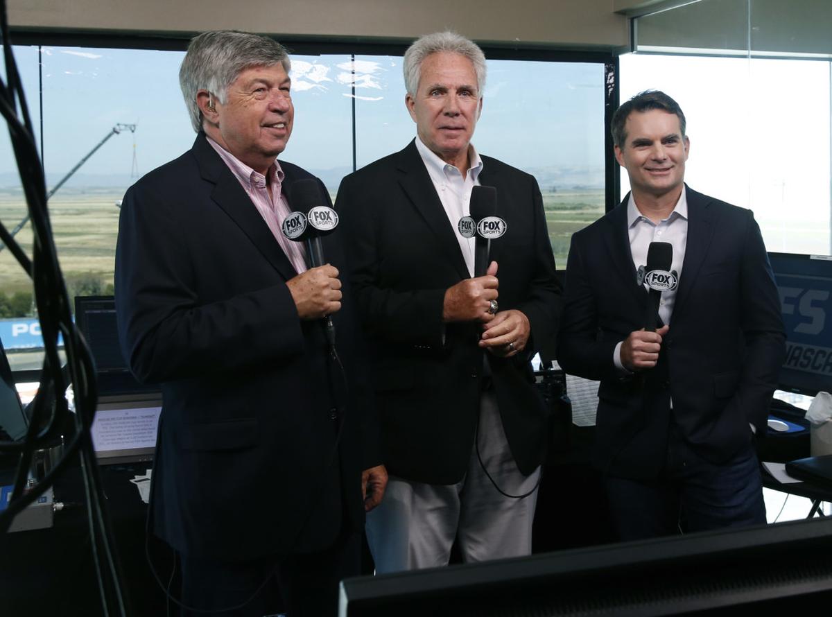  NASCAR announcers. (Photo By Paul Chinn/The San Francisco Chronicle via Getty Images) 