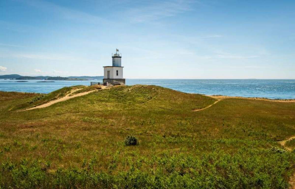  Cattle Point Lighthouse sits at the southern tip of the island and is great for watching wildlife. Photo credit: June Russell-Chamberlin 