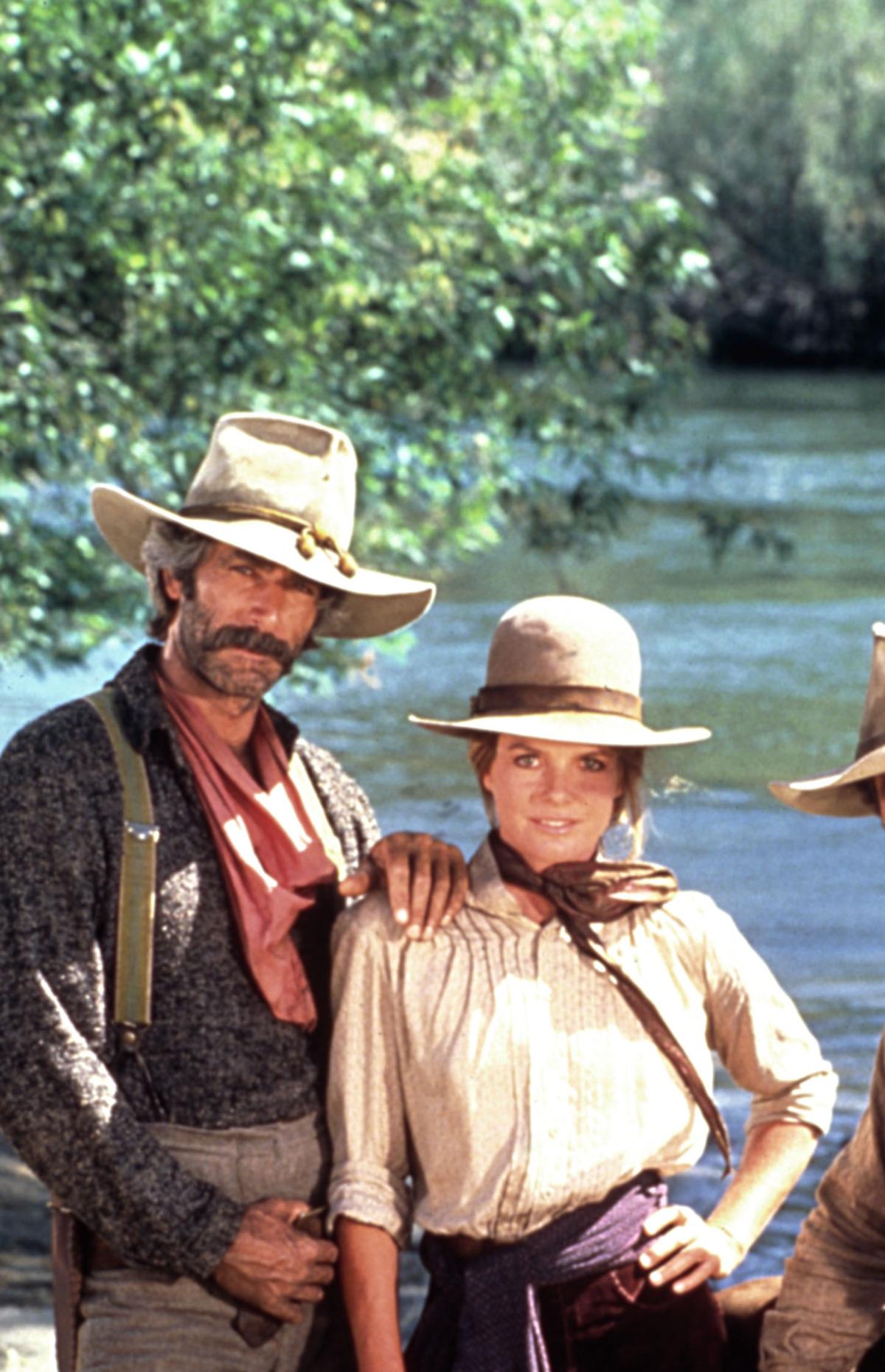 THE SHADOW RIDERS, Sam Elliott, Katharine Ross, Tom Selleck, 1982©CBS/courtesy Everett Collection
