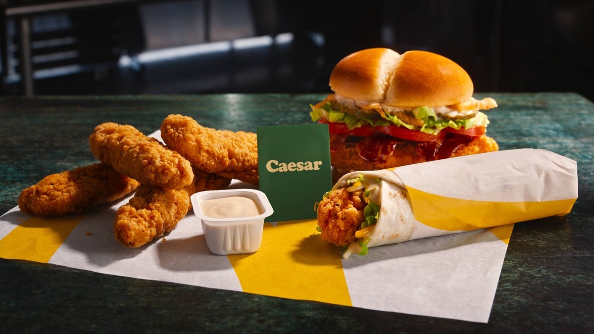  McDonald's launched the new Caesar sauce menu. McDonald's