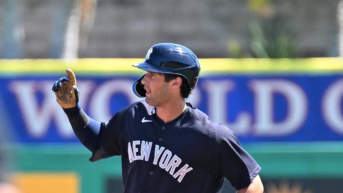  New York Yankees center fielder Spencer Jones (78) rounds the bases after hitting a solo home run in the second inning against the Philadelphia Phillies during spring training at BayCare Ballpark. | Jonathan Dyer-Imagn Images 