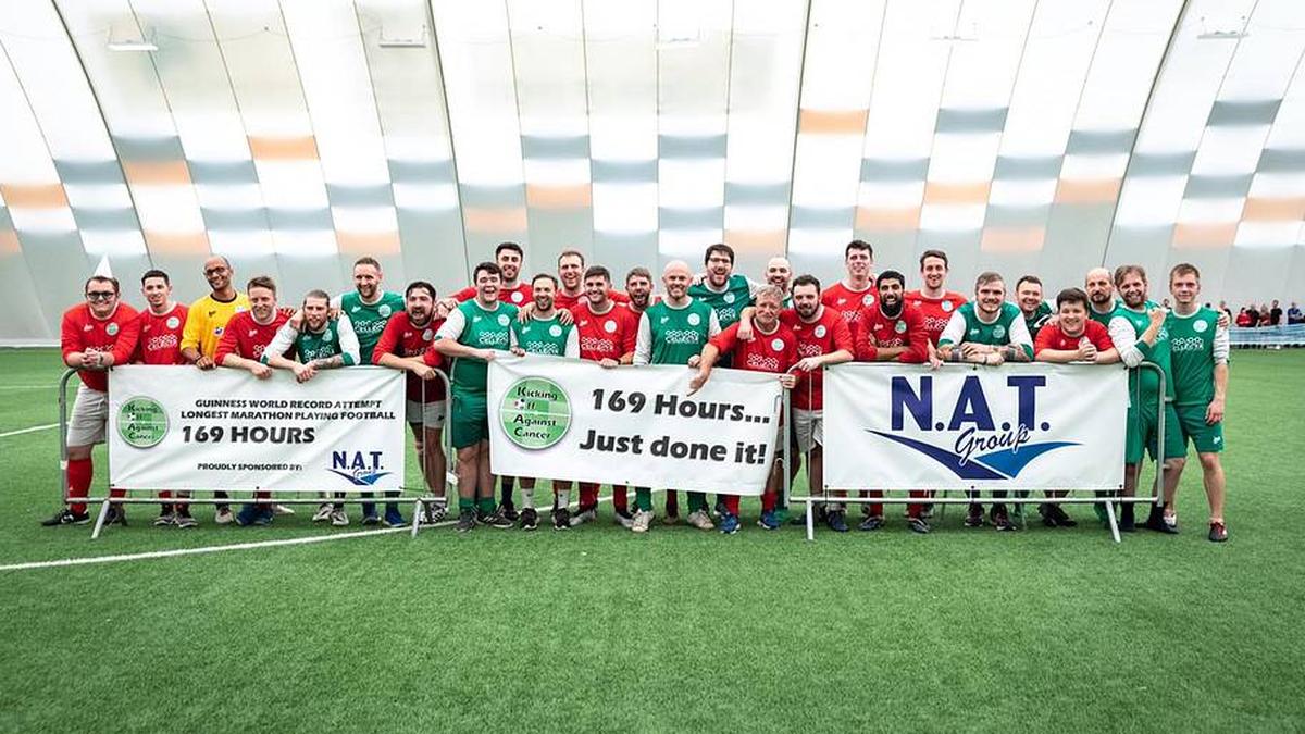  A charity match set a world record in 2019. | Kicking Off Against Cancer 