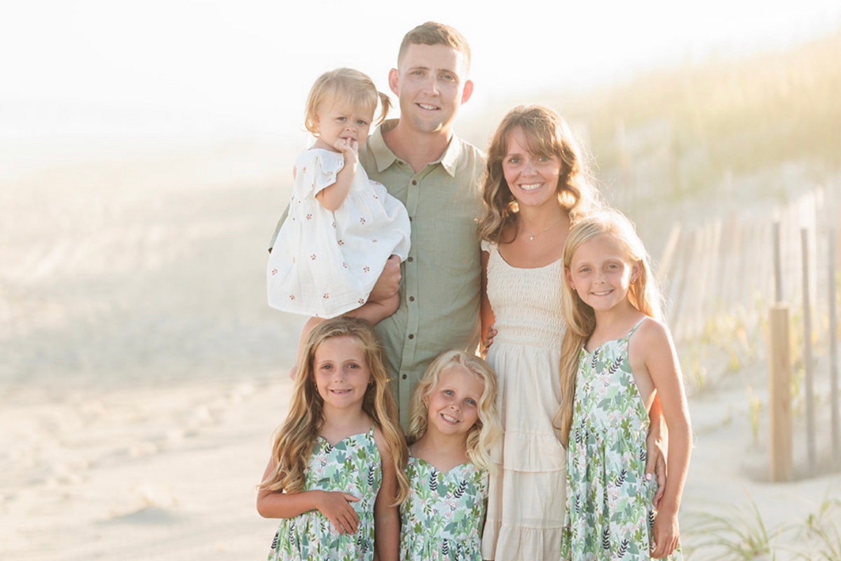  The Nices: Nancy, 2, dad Daniel, mom Marianna, Mariella, 9, Emmaline, 6, and Rylee, 5. 