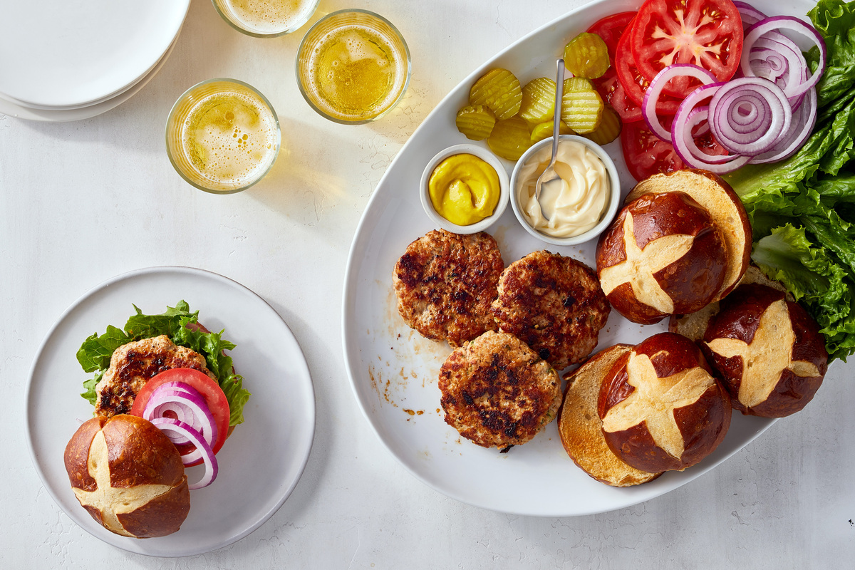 Turkey-Zucchini Burgers. These tips and recipes tap into a summer squash's srengths. Food Stylist: Barrett Washburne. (Bryan Gardner/The New York Times)