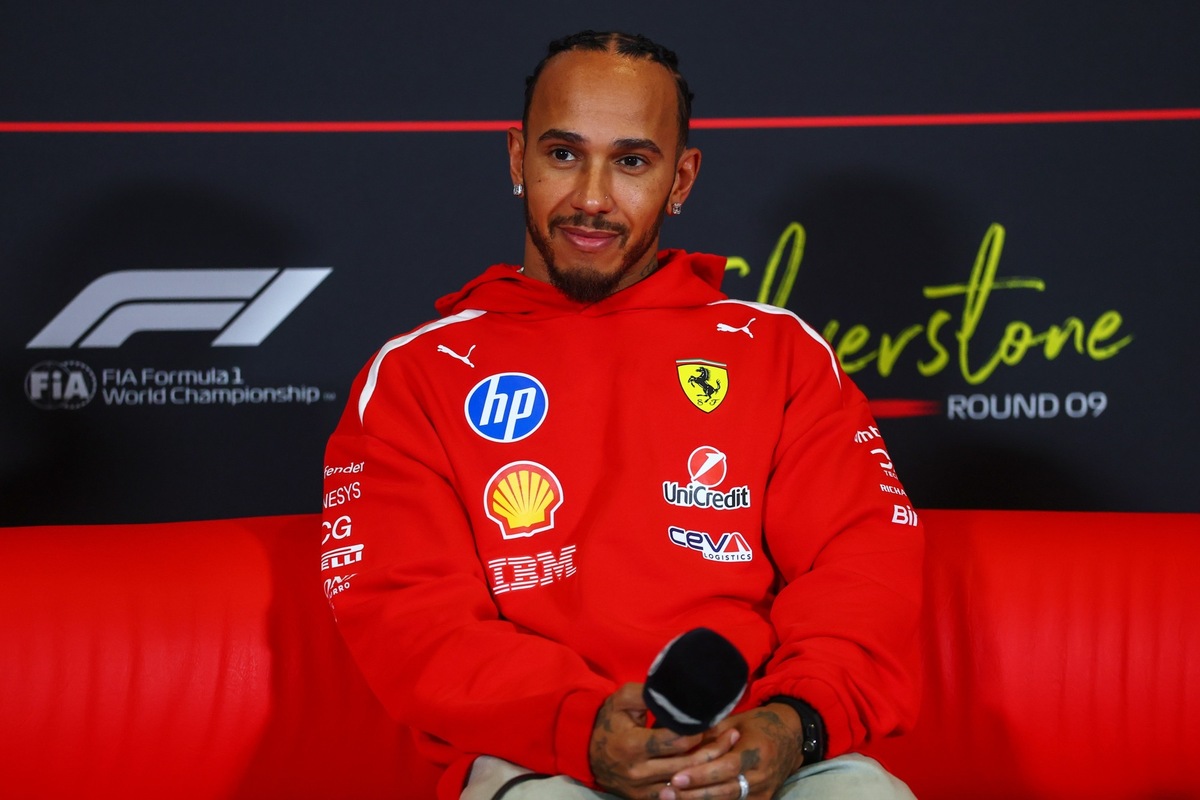 Lewis Hamilton at Silverstone in U.K.