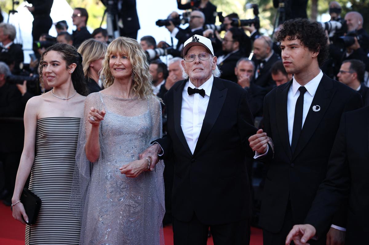 Bruce Dern and Laura Dern on the red carpet during arrivals for the screening of the film "La Bataille de Gaulle: L'Age de fer" (De Gaulle: Tilting Iron) Out of competition at the 79th Cannes Film Festival in Cannes, France, May 20, 2026. REUTERS/Marko Djurica