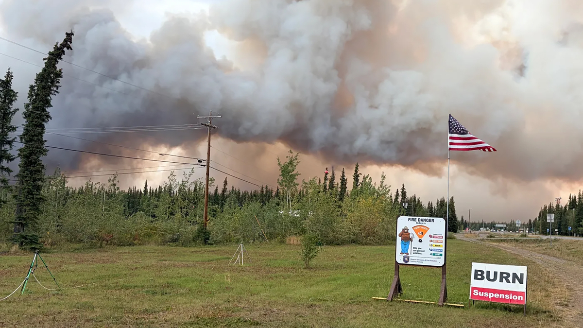 Wind-driven wildfire has destroyed 44 homes in Tok, Alaska