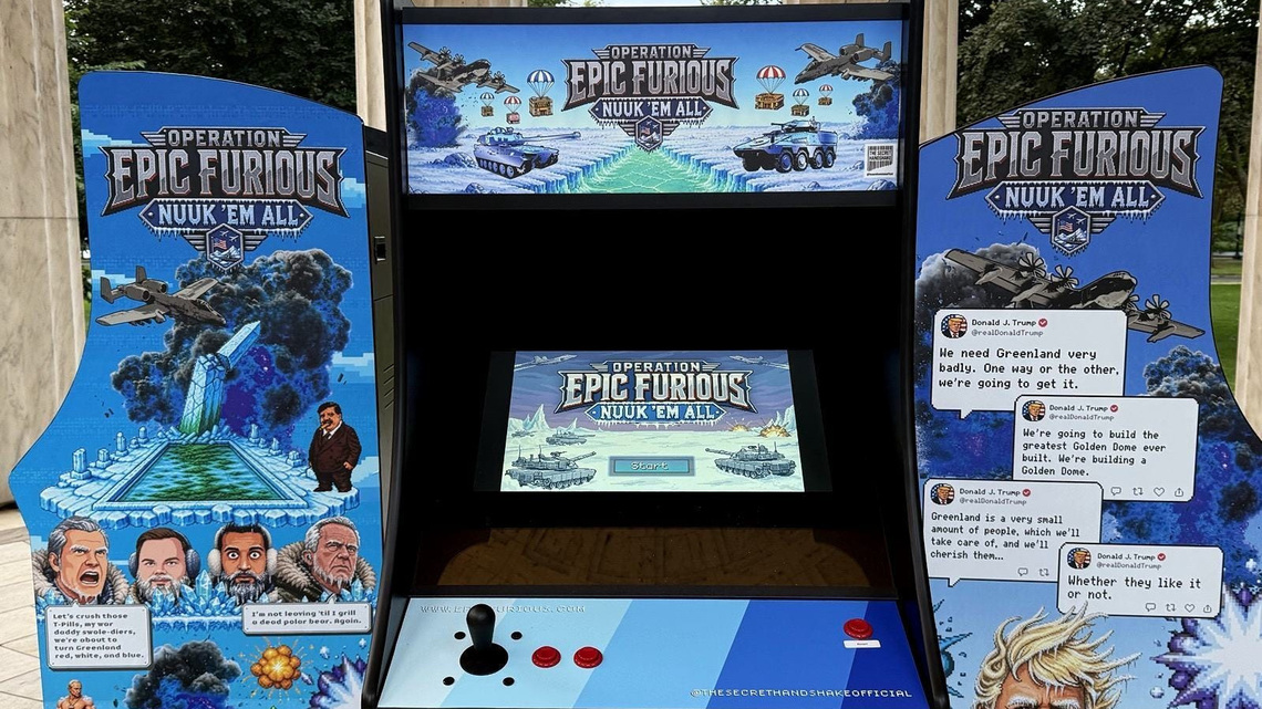 What is ‘Nuuk 'Em All,' the new Trump arcade game at the National Mall? 