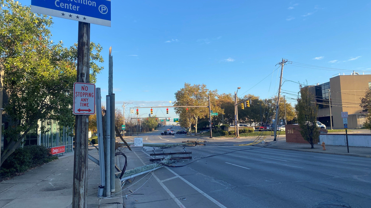 Fourth Street Downtown near Interstate 670 reopens after emergency power line repairs
