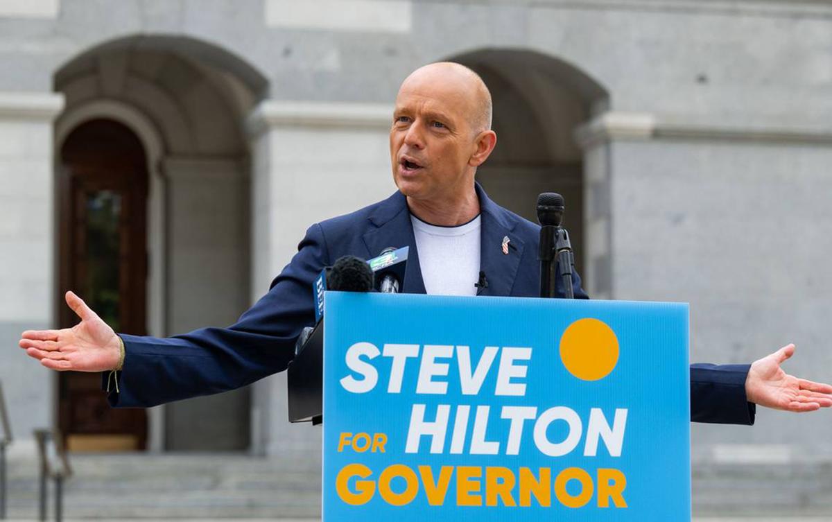 Conservative commentator and Silicon Valley entrepreneur Steve Hilton is running for California governor.