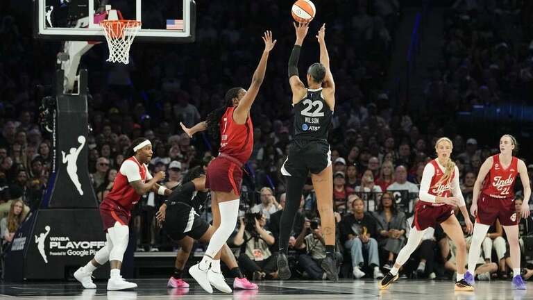 A'ja Wilson pours in 36 as Aces hold off Fever to reach WNBA semis 