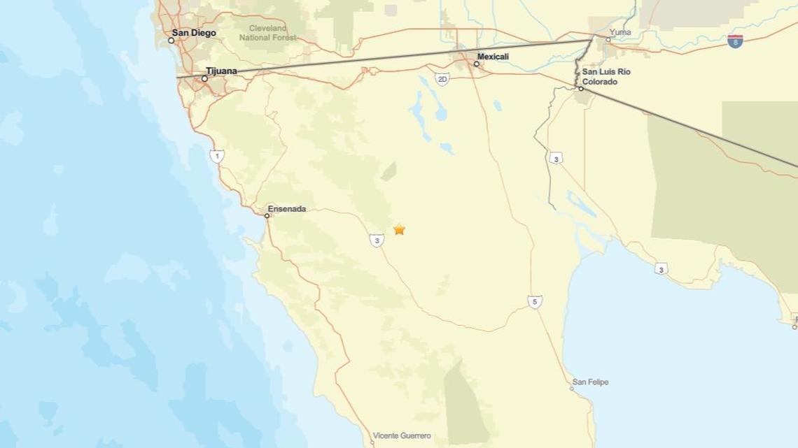 Update: March 17 - 2.2 magnitude earthquake registered near Maneadero, B.C., MX 