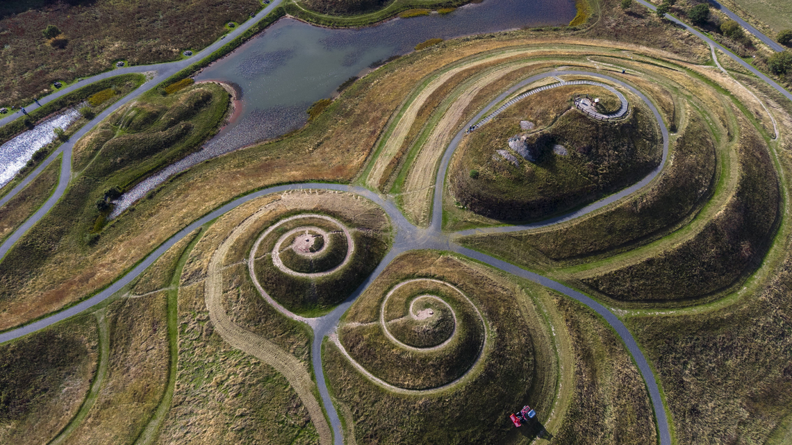 Drone captures world's largest land sculpture of female form