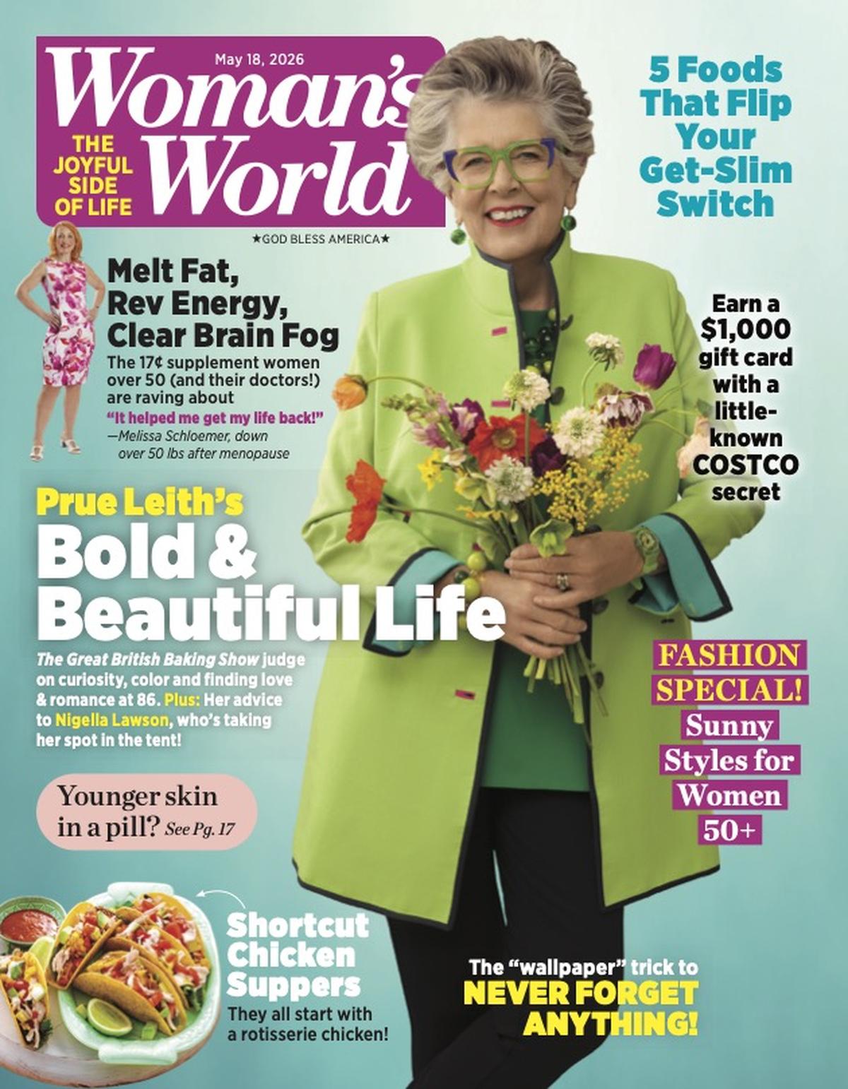 Prue Leith on the cover of Woman’s WorldWoman's World