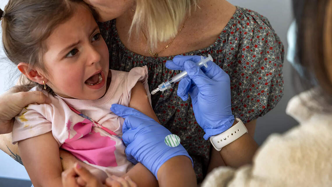 US kindergarten vaccine coverage continues downward trend, falling 0.1%