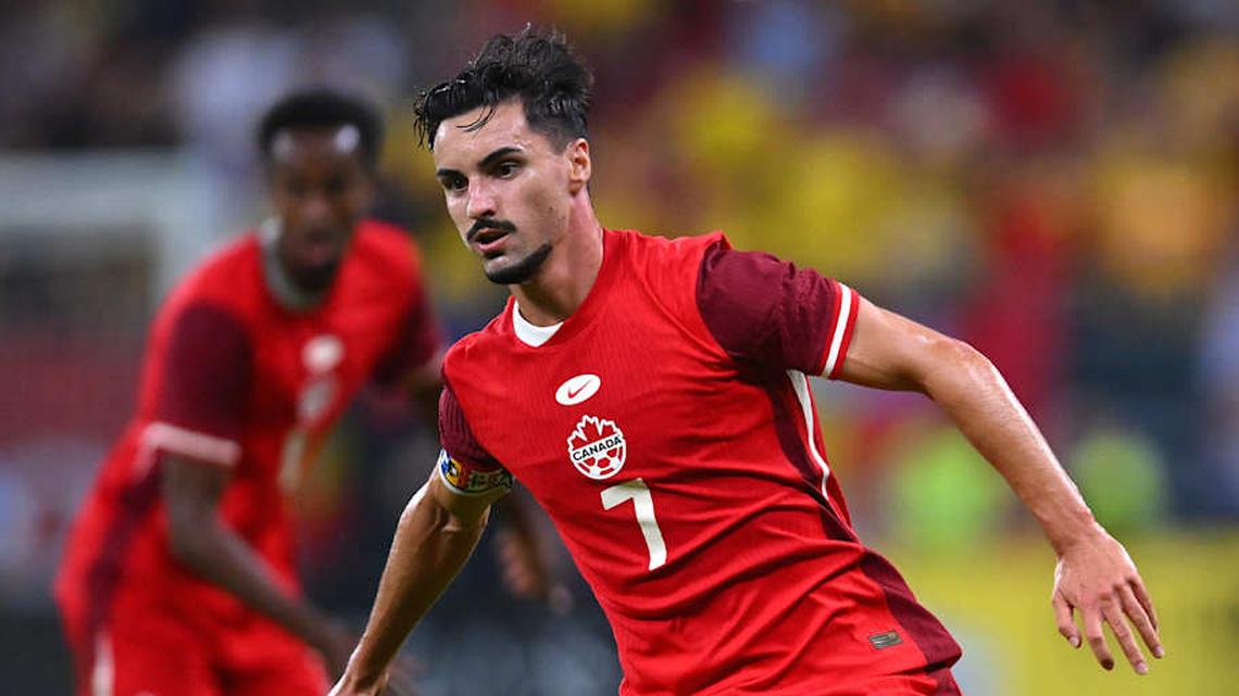  Stephen Eustàquio is Canada's midfield conductor. | Alex Nicodim/NurPhoto/Getty Images 