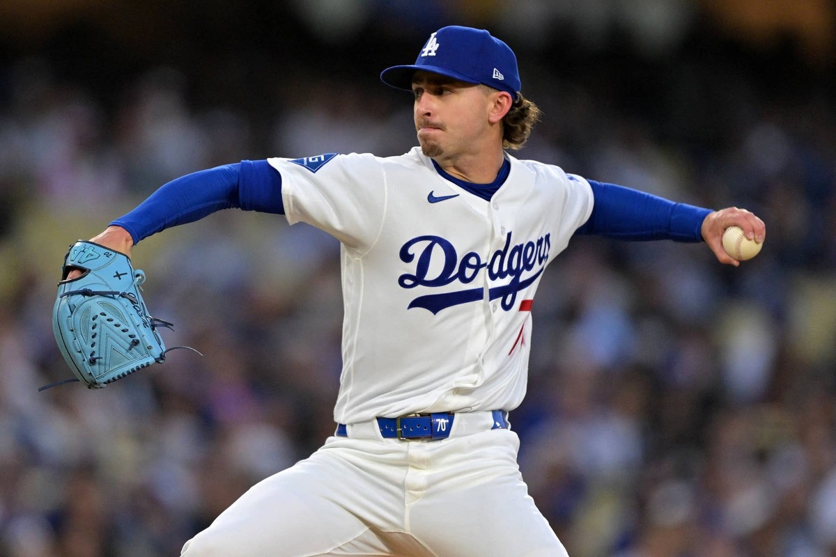  Los Angeles Dodgers pitcher Justin Wrobleski (70) Jayne Kamin-Oncea-Imagn Images