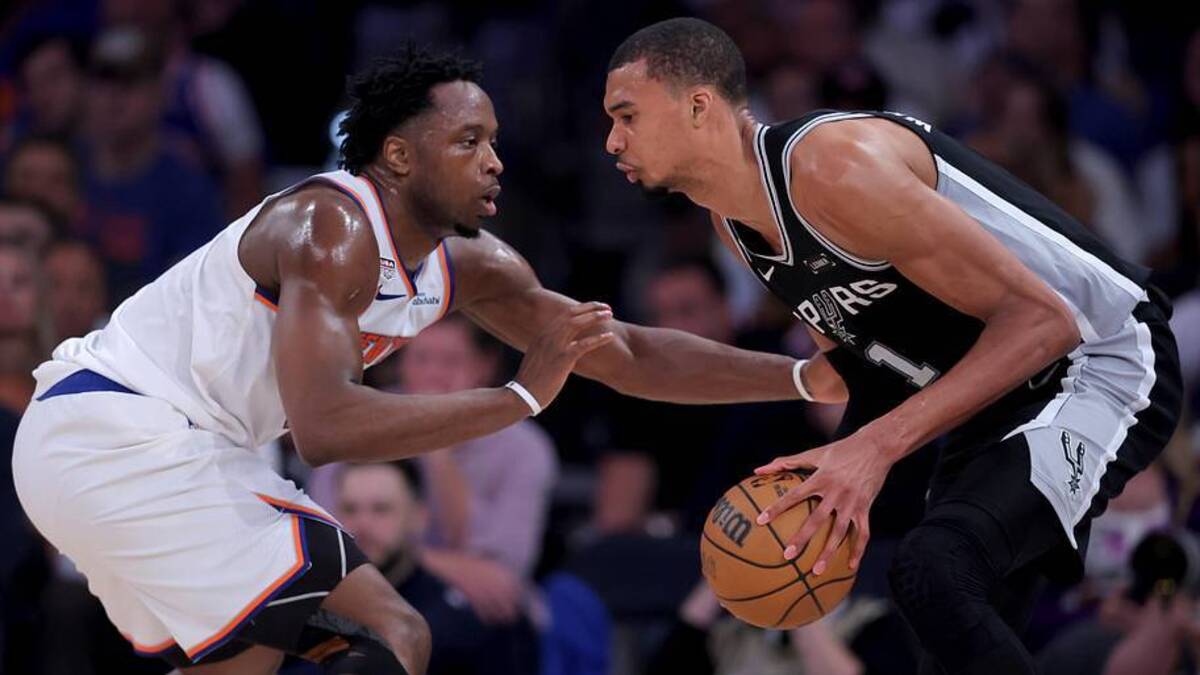  Victor Wembanyama and the Spurs will need to win at home in Game 5 to extend the NBA Finals against the Knicks. | Brad Penner-Imagn Images 