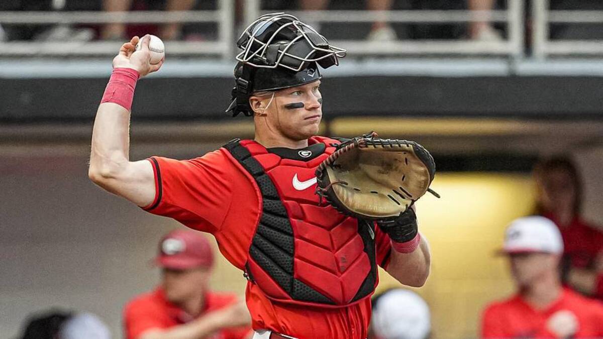  Georgia catcher Daniel Jackson is the first catcher in NCAA history to hit 25 home runs and steal 25 bases. | Dale Zanine-Imagn Images 