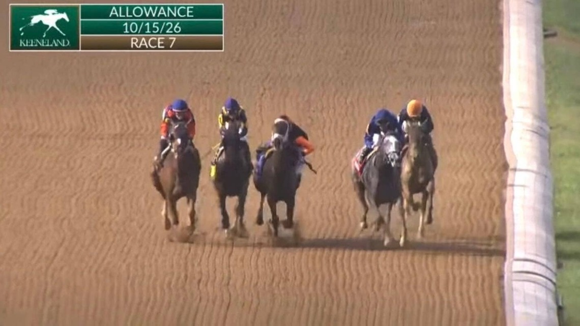 Jockey Jose Ortiz Wins Keeneland Allowance After Losing Iron On Backstretch 