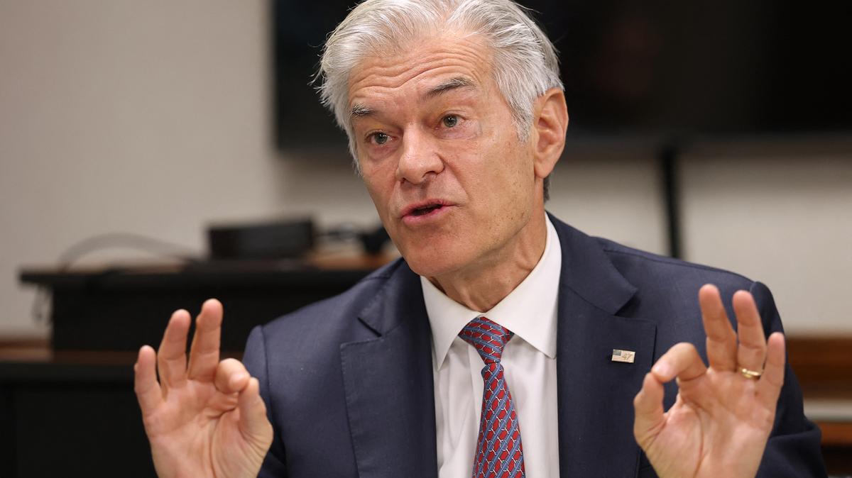 Medicare and Medicaid Administrator Mehmet Oz speaks during a news conference to discuss fraud prevention on Jan. 9, 2026, in Los Angeles, California. (Patrick T. Fallon/AFP via Getty Images/TNS)