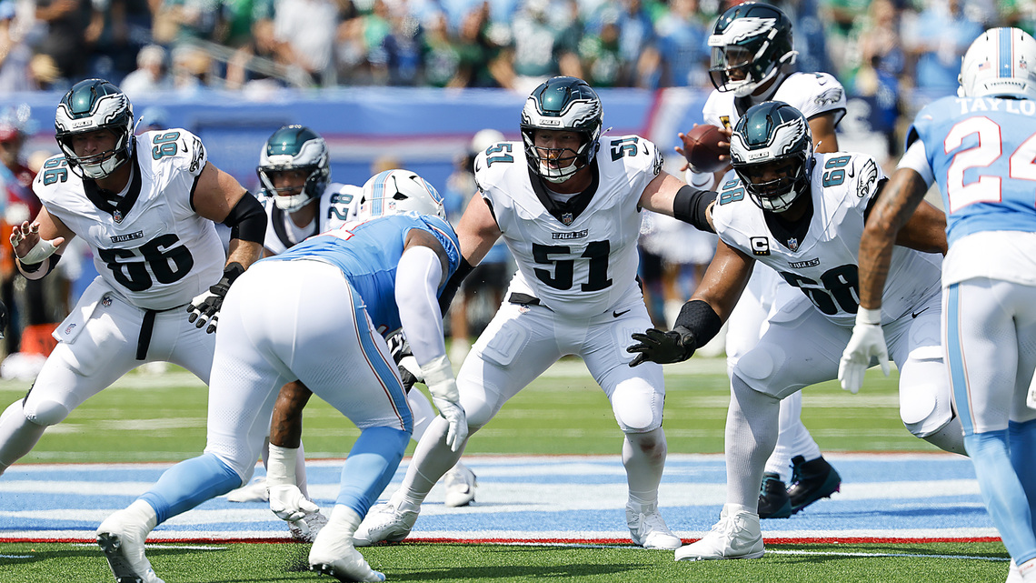 Ravens trade for Eagles center Cam Jurgens to bolster offensive line 