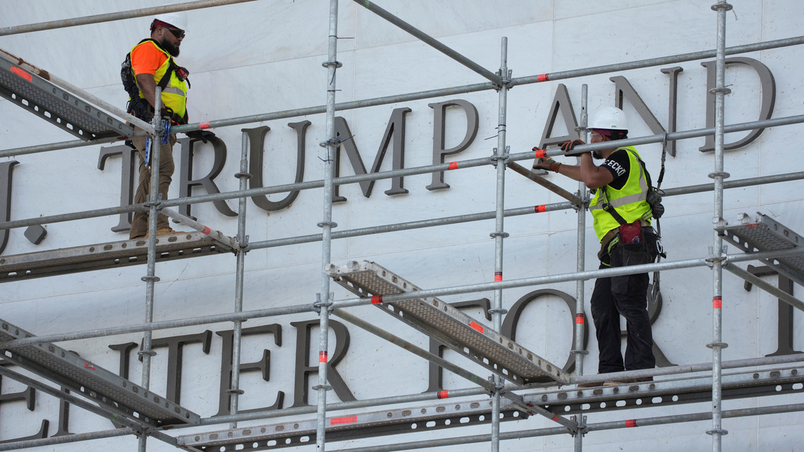 Trump's name removal from Kennedy Center pushed to Saturday due to thunderstorms 