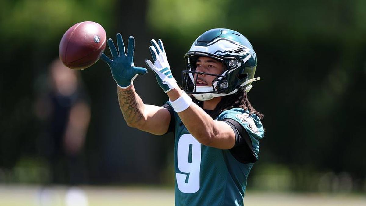  The Eagles traded up in the first round to select Makai Lemon. | Bill Streicher-Imagn Images 