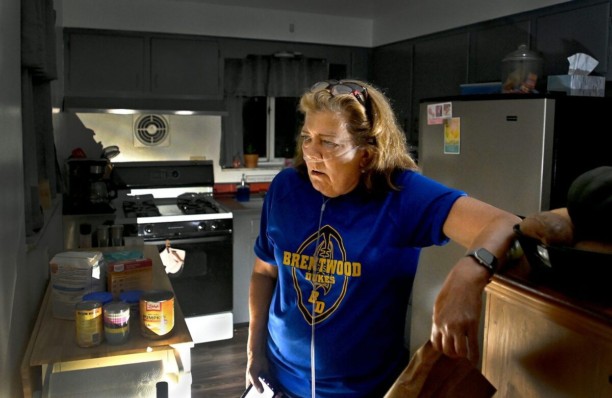  People who depend on oxygen at home are vulnerable to electricity service terminations and power outages. Michael S. Williamson/The Washington Post via Getty Images 