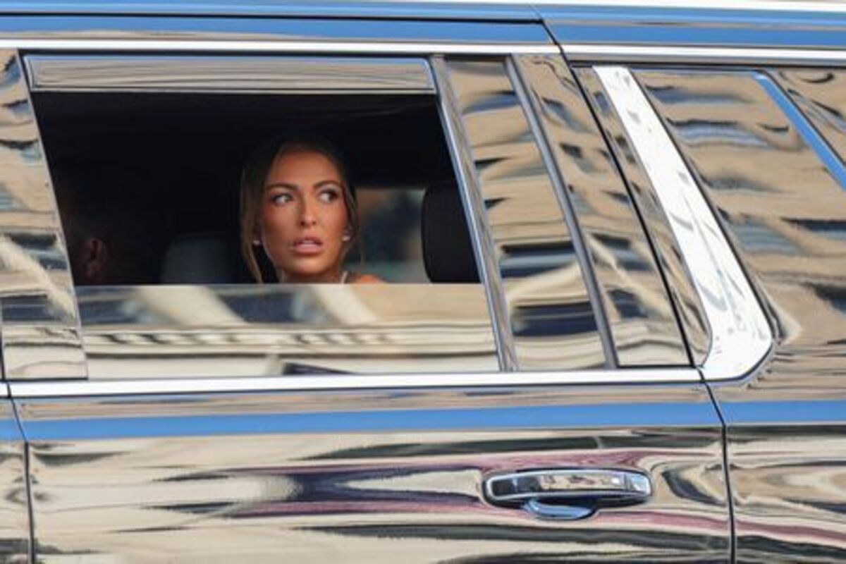 Paulina Gretzky arrives at Madison Square Garden, the venue for the reported wedding celebrations of singer Taylor Swift and National Football League (NFL) player Travis Kelce, in New York, U.S., July 3, 2026.  REUTERS/Angelina Katsanis