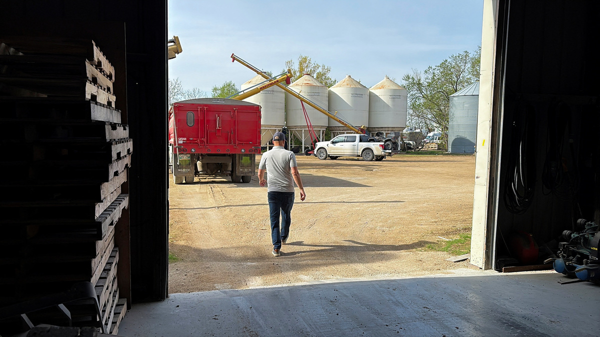 Tom Rinn of global grass seed giant DLF walks in his company's facility in Winnipeg, Manitoba, Canada, May 25, 2026. REUTERS/Ed White