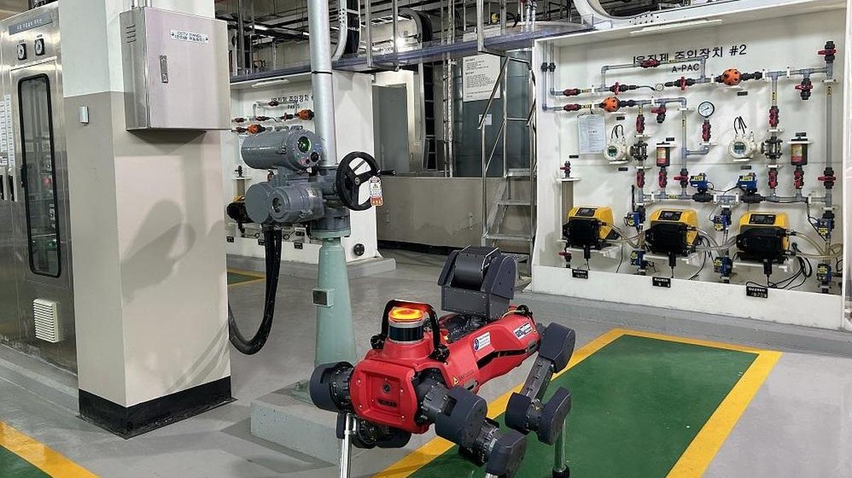 Korea Water Resources Corporation is moving to introduce a robot-based
inspection system for managing water supply facilities. Photo Courtesy of K-water