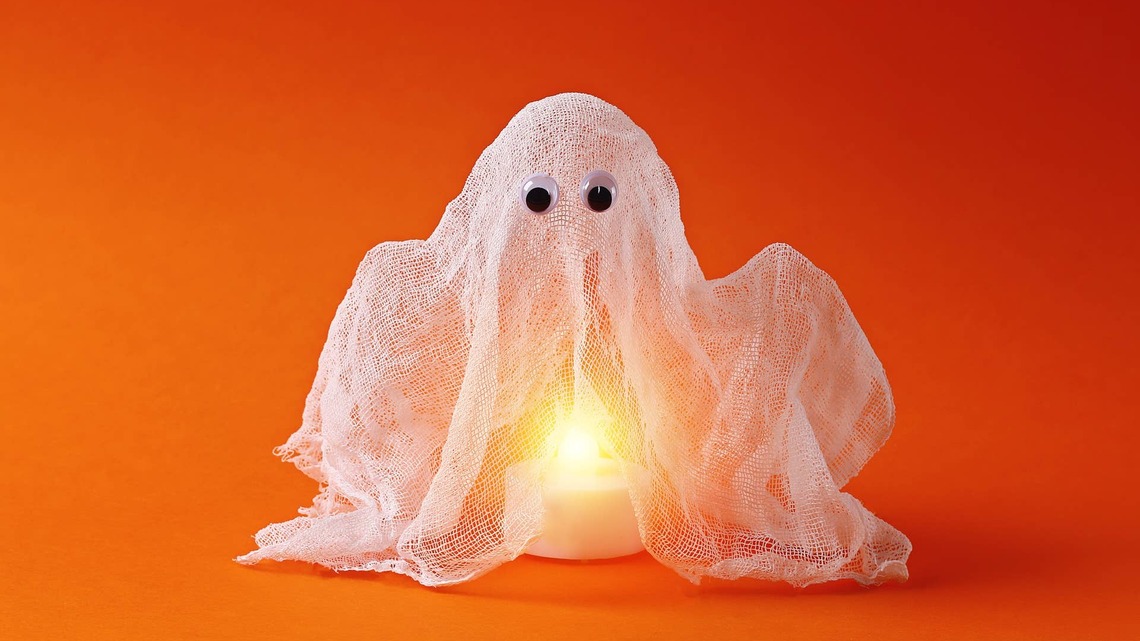 Turn a Ping Pong Ball and a Spice Jar Into the Cutest Cottagecore Ghosts